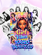 Load image into Gallery viewer, Girl Vibes Coloring Books
