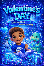 Load image into Gallery viewer, Boy's Valentine’s Day Coloring Books
