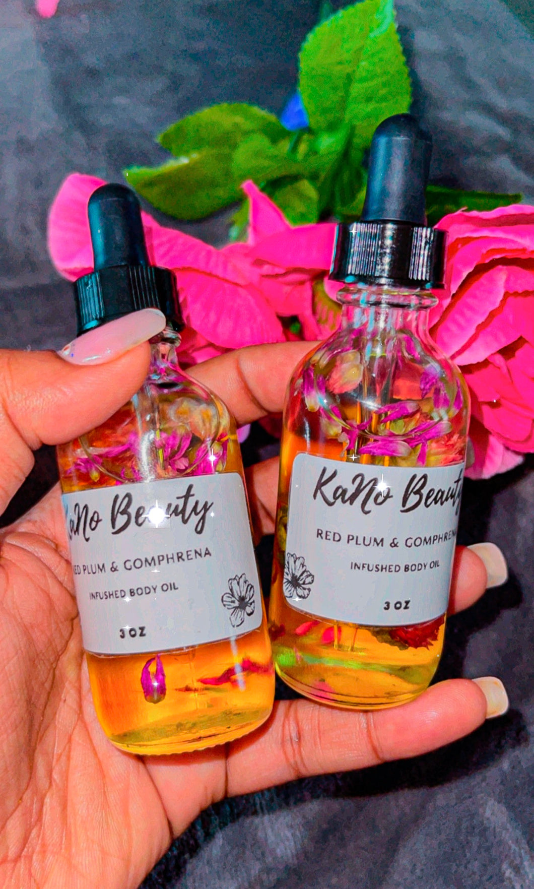 Red Plum & Gomphrena Infused body Oil - KaNo Beauty.Co