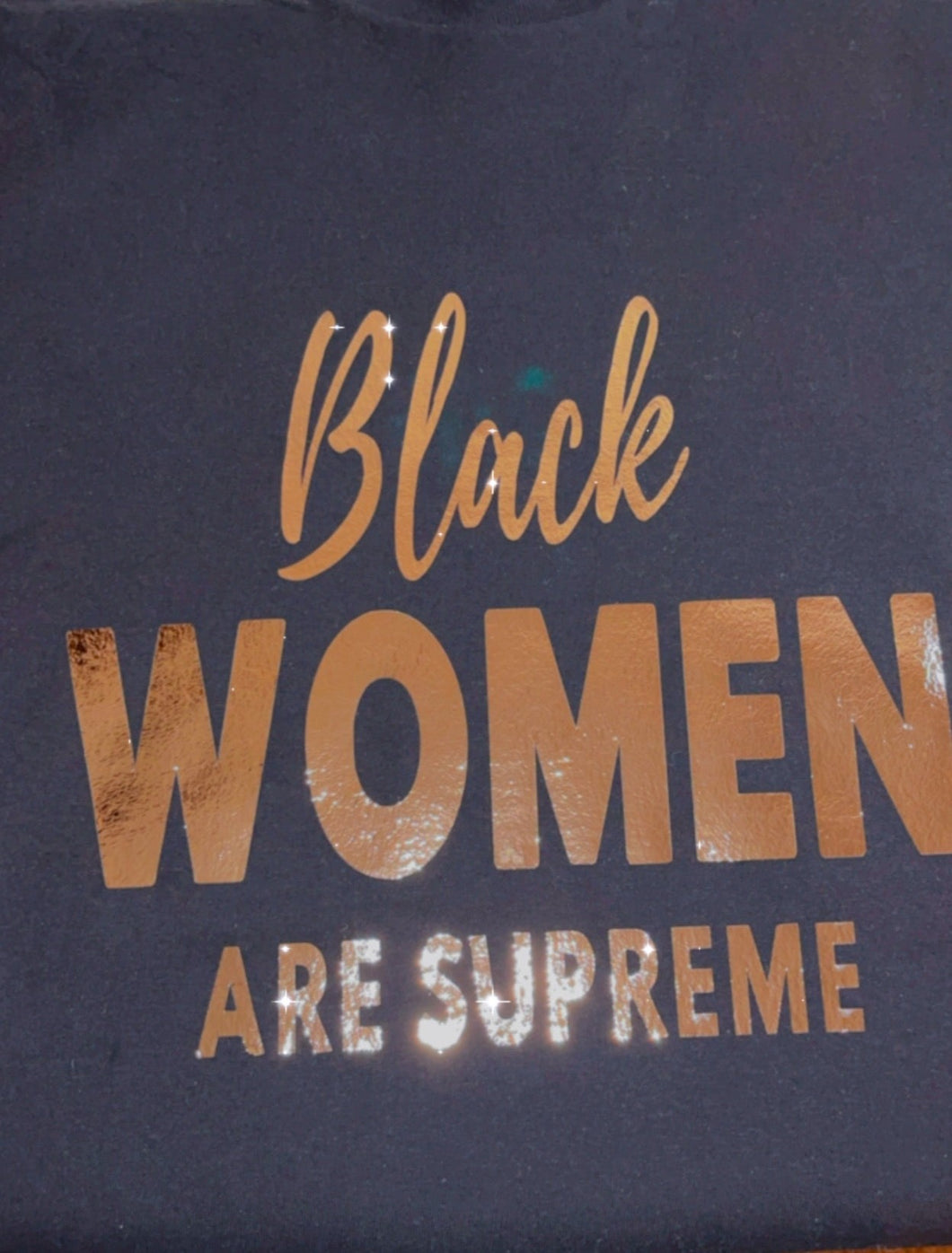 black woman are supreme t-shirt