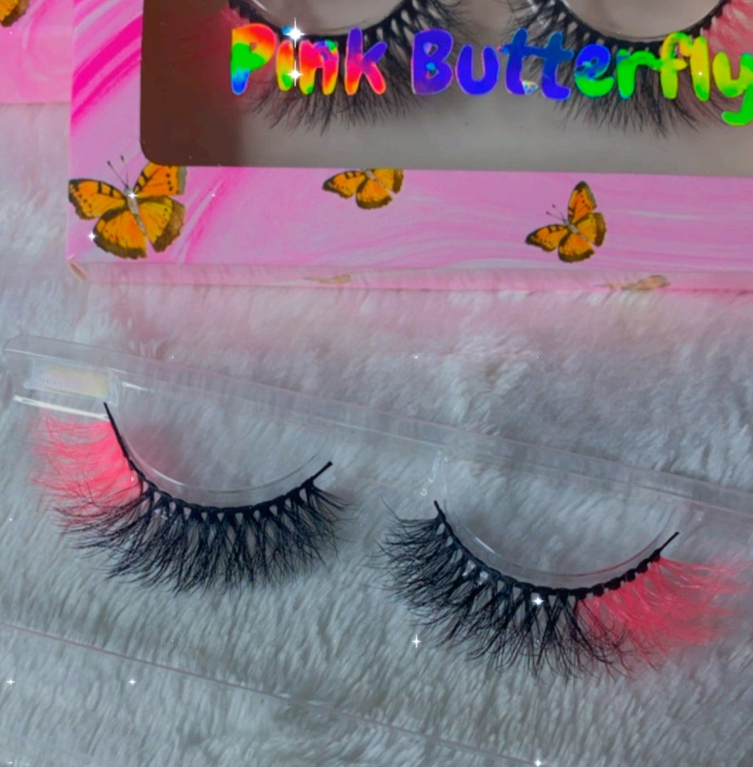 Pink Butterfly lashes