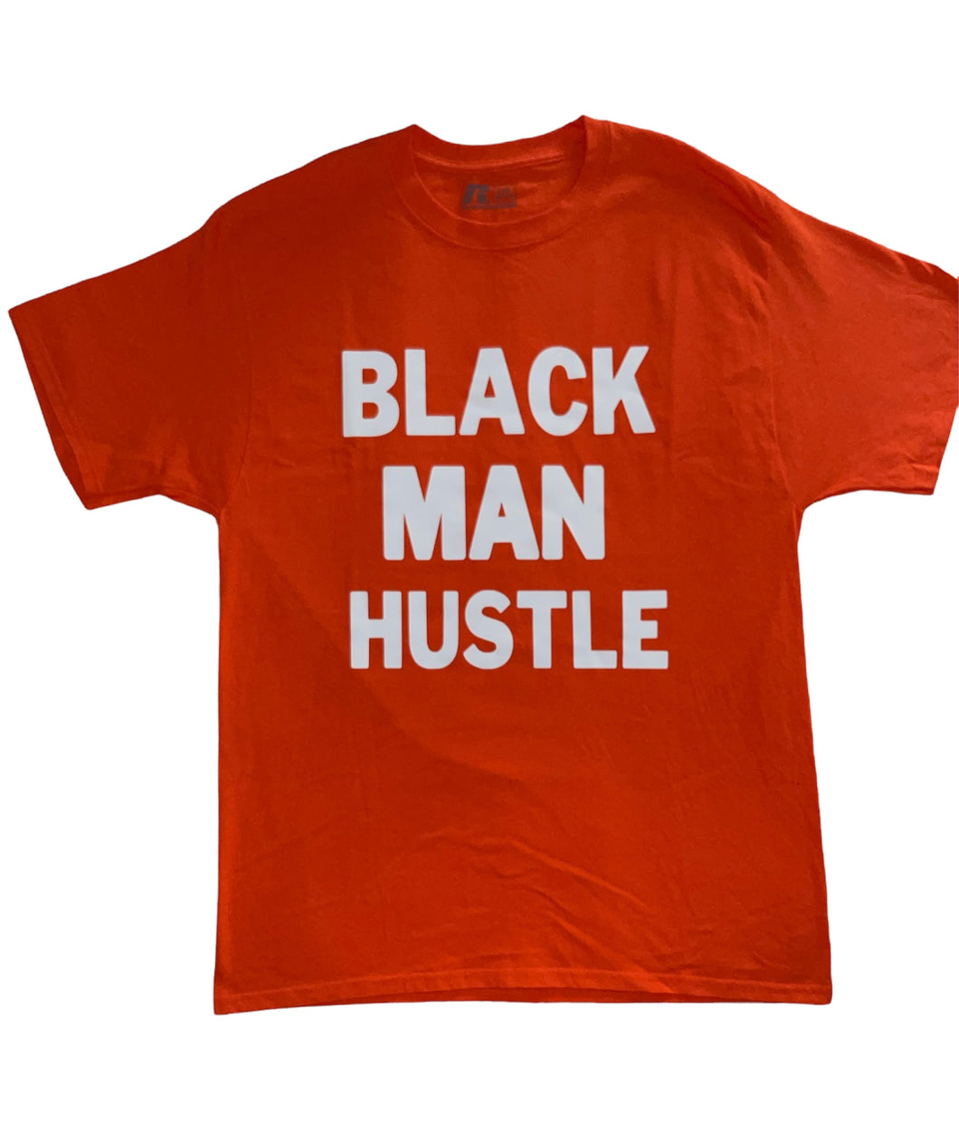 Orange Black Man Hustle T-Shirt
