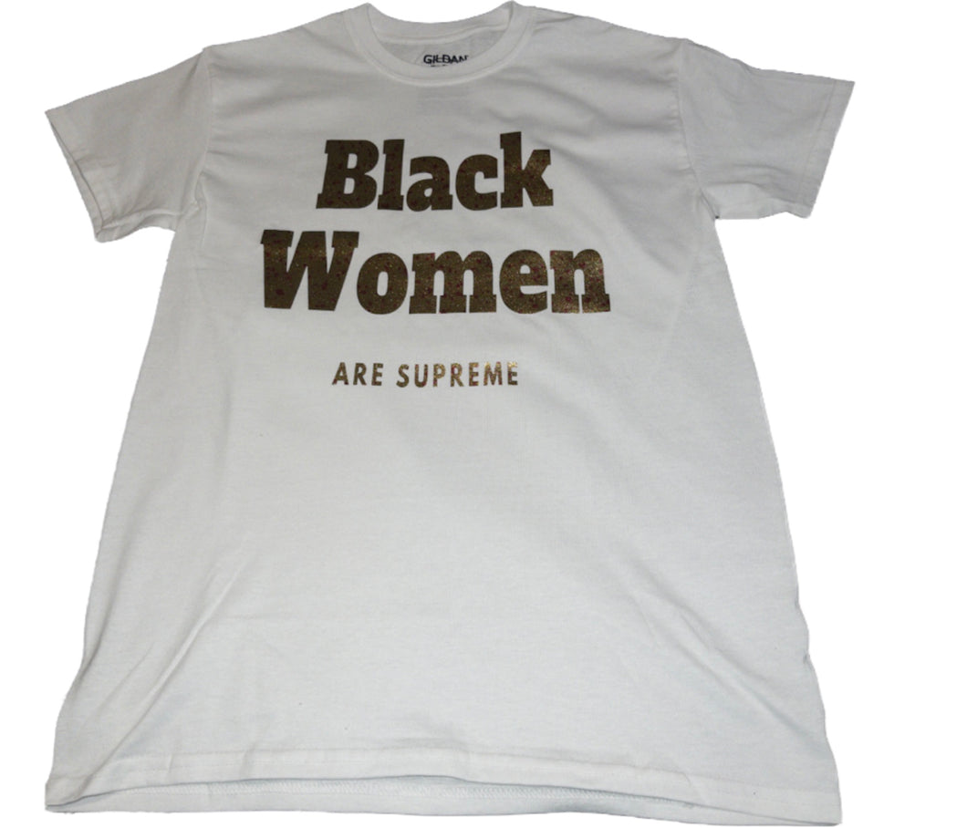 💕black woman are supreme t-shirt